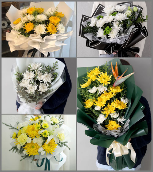贵州贵阳清镇市站街镇坪子村白事花束代送